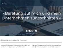 Tablet Screenshot of elmshorn.shbb.de